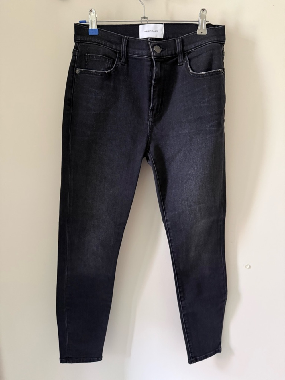 NWOT Current / Elliott Stiletto Jeans Washed Black Skinny Jean, Size 27